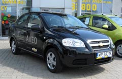 Chevrolet Aveo sedan jazda próbna