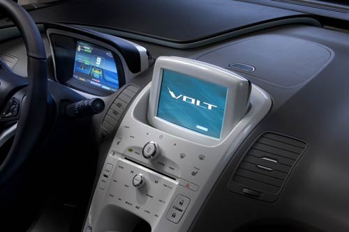 Chevrolet Volt - ekrany na desce rozdzielczej