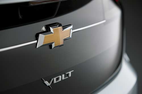 Chevrolet Volt - logo na tylnej klapie